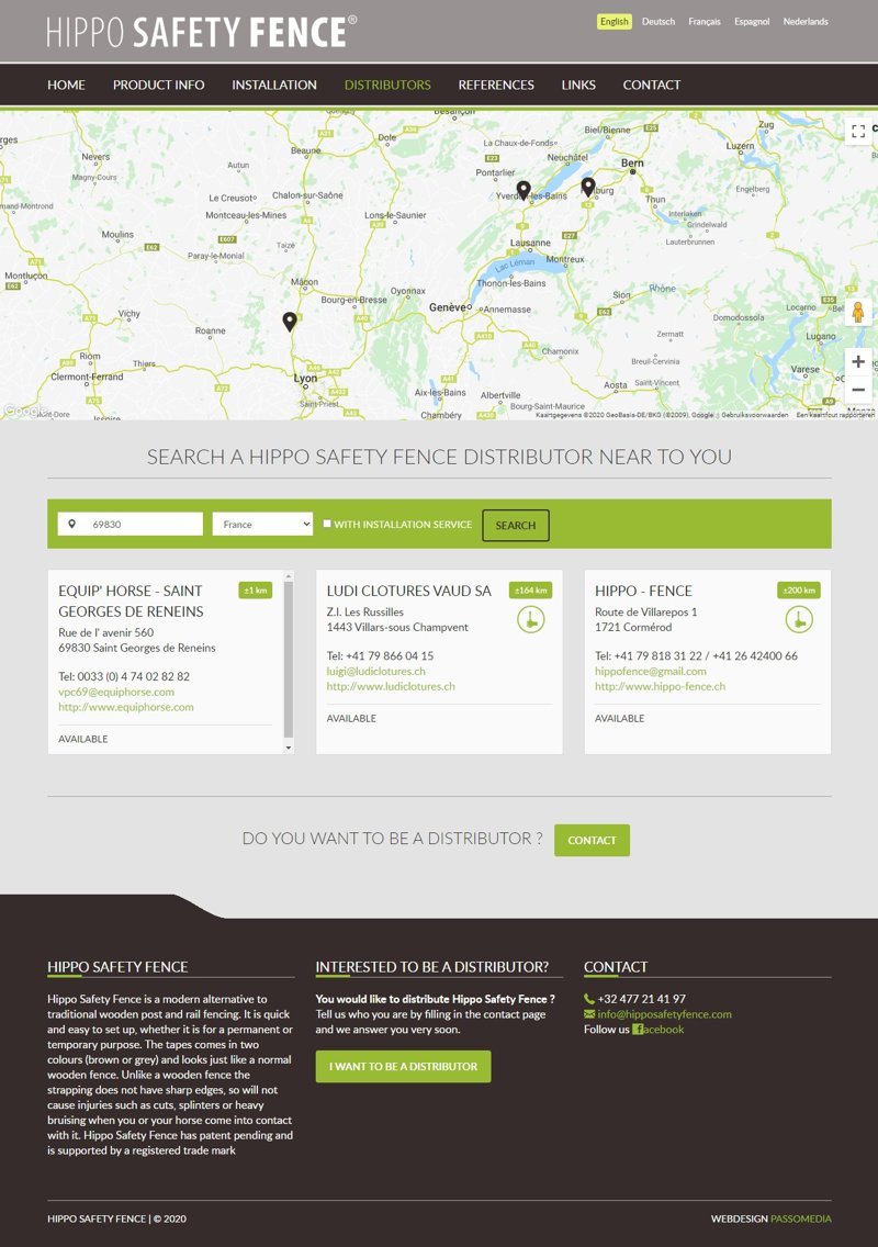 Hippo Safety Fence - Verdelers zoekmogelijkheid