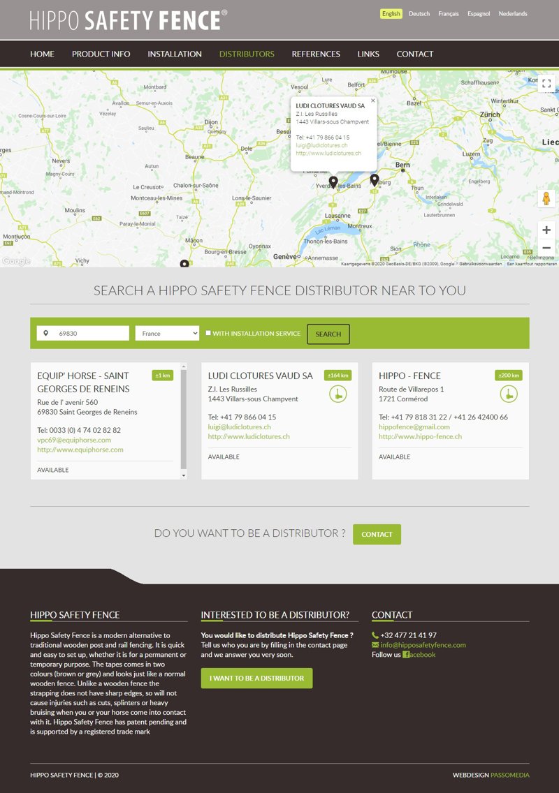 Hippo Safety Fence - Verdelers detail